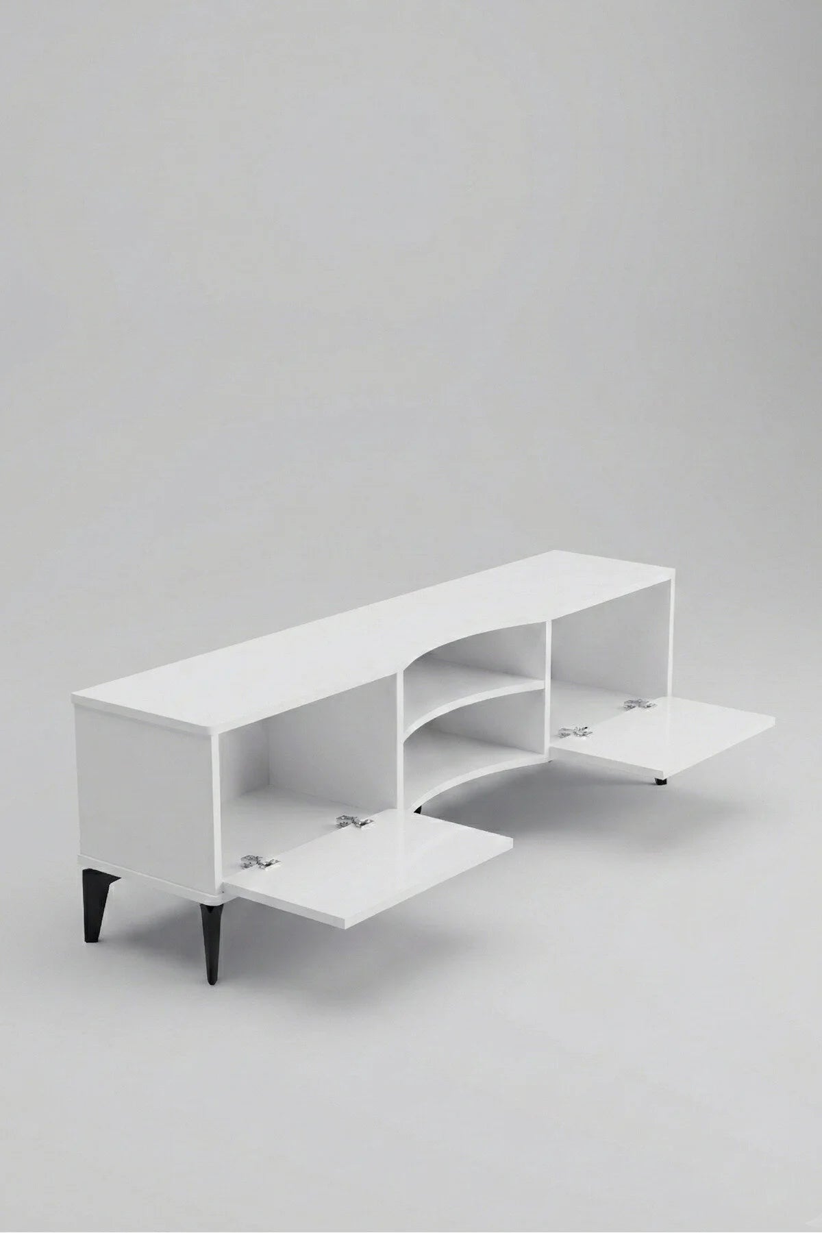 Стойка за телевизор Вера ПДЧ бяла 160x35 cm – изображение 6