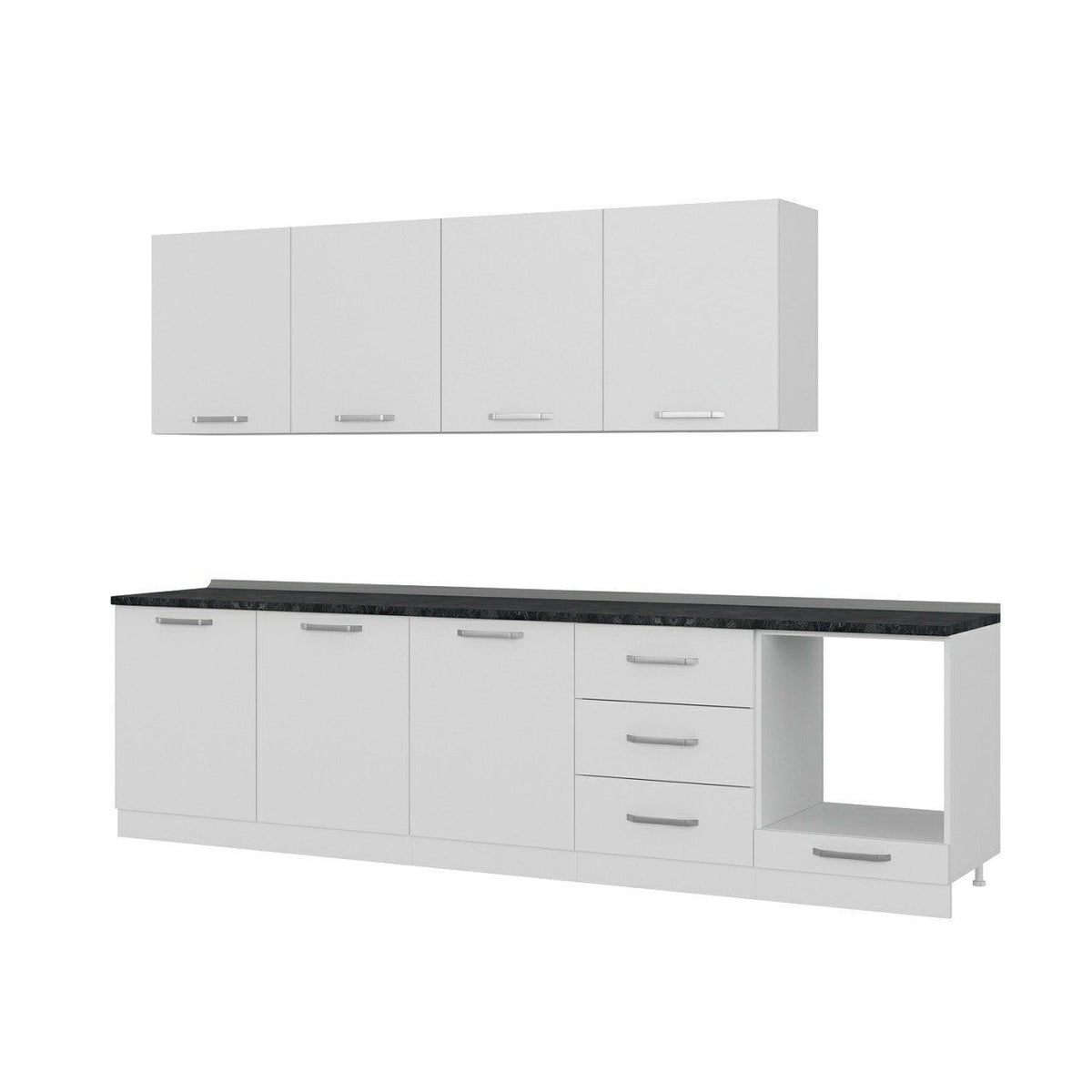 300 Cm Кухненски шкаф Бял 300-B10 – изображение 4