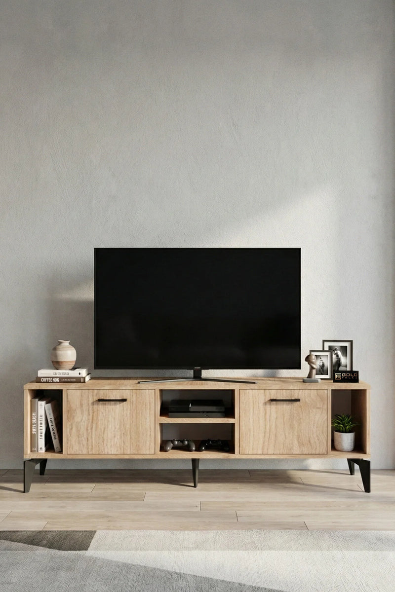 Поставка за телевизор Linya ПДЧ бежово 160x35 cm