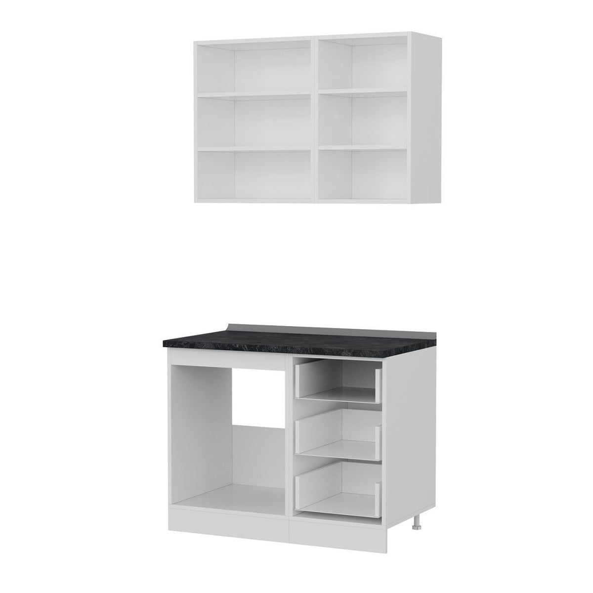 105 Cm Кухненски шкаф Бял 105-B1 – görsel 6