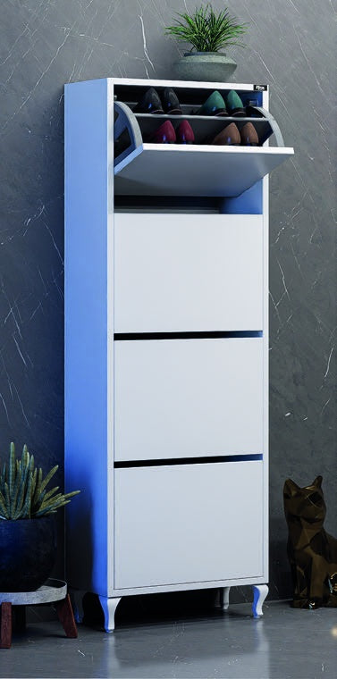 Тесен висок шкаф с чекмедже и рафтове HCR Çok Amaçlı 9 50x150 см